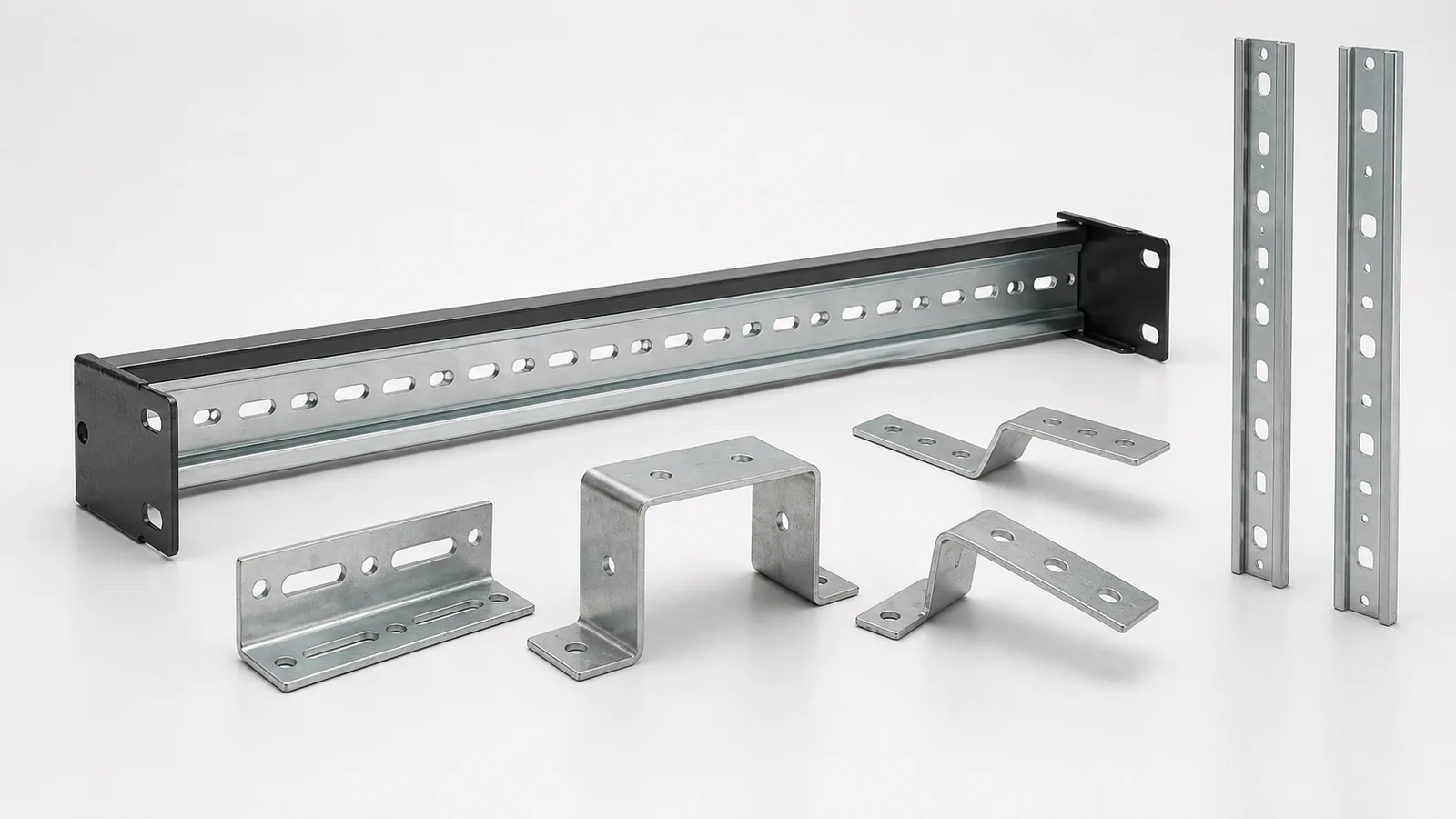 Custom cabinet brackets and mounting plates