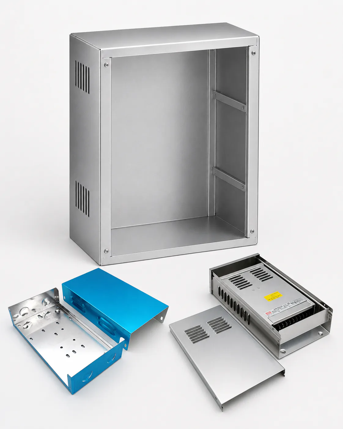 Custom formed sheet metal panel manufactured by Xinjiyuan